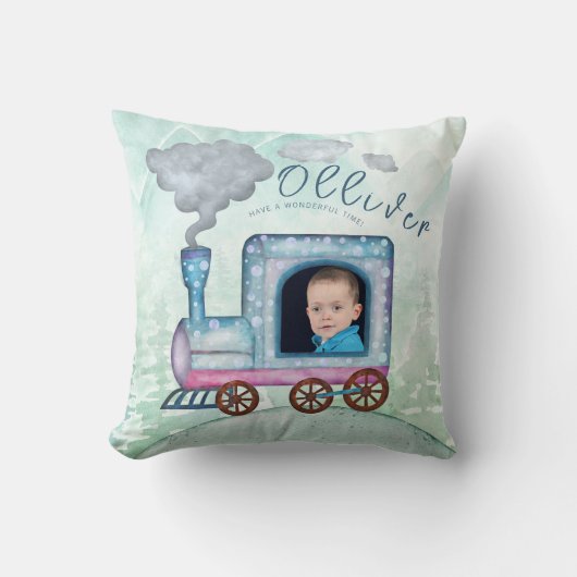 Chugga Chugga twee jongens trein foto Kussen (Voorkant)