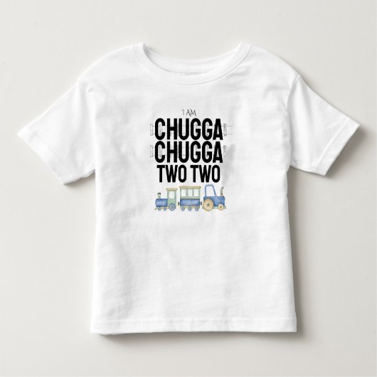 Chugga Chugga Twee | Kind Verjaardag T-shirt (Voorkant)