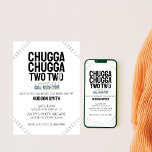 Chugga Chugga Twee | Kinderen Verjaardag Uitnodige Kaart<br><div class="desc">Alle tekst is aanpasbaar om perfect bij uw gelegenheid te passen. Klik gewoon op de knop 'Personaliseren'! Zorg ervoor dat u het volledige collectie voor al uw feestbehoeften koopt! Deze uitnodiging is beschikbaar in afdrukbare EN digitale opties.</div>