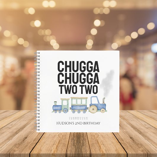 Chugga Chugga Twee | Notitieboek verjaardagsgast