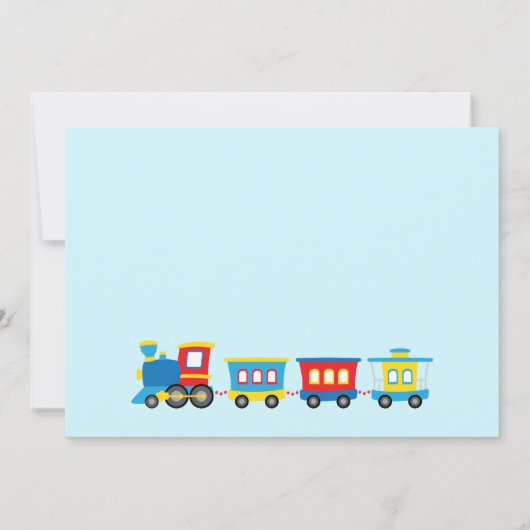 Chugga Chugga Twee Train Birthday Kaart (Achterkant)