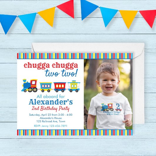 Chugga Chugga Twee Train Birthday Kaart