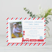 Chugga Chugga Twee Train Birthday Kaart (Staand voorkant)