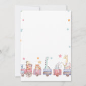 Chugga Chugga Twee trein verjaardag uitnodiging (Achterkant)