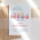 Chugga Chugga Twee Trein Verjaardagsfeest Kaart