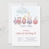 Chugga Chugga Twee Trein Verjaardagsfeest Kaart (Voorkant)