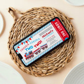 Chugga chugga twee treinkaartjes kaart