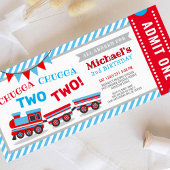 Chugga chugga twee treinkaartjes kaart