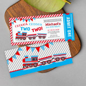 Chugga chugga twee treinkaartjes kaart