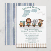 Chugga chugga twee treintjes kaart (Voorkant / Achterkant)