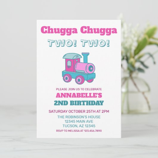 Chugga Chugga Twee! Twee! Kaart (Staand voorkant)