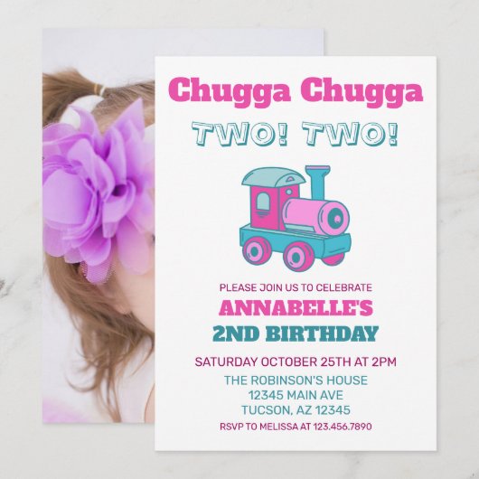 Chugga Chugga Twee! Twee! Kaart (Voorkant / Achterkant)