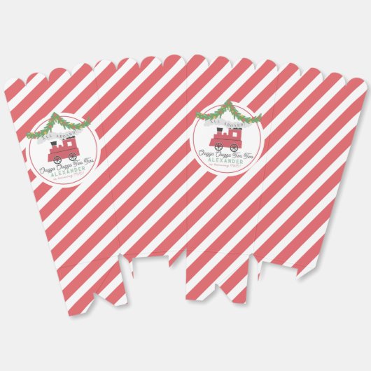 Chugga Chugga Twee Twee Kerstmis Trein 2e Verjaard Bedankdoosjes (Ongevouwen)