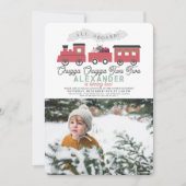 Chugga Chugga Twee Twee Kerstmis Trein 2e Verjaard Kaart (Voorkant)