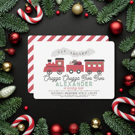 Chugga Chugga Twee Twee Kerstmis Trein 2e Verjaard Kaart