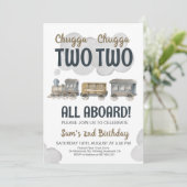 Chugga Chugga Twee Twee Twee 2e Verjaardag Kaart (Staand voorkant)