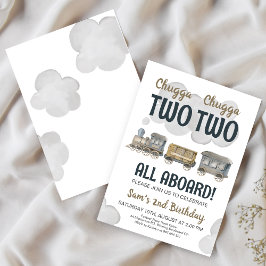 Chugga Chugga Twee Twee Twee 2e Verjaardag Kaart