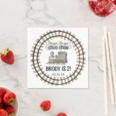 Chugga Chugga Twee Twee Twee 2e Verjaardag Servet (Insitu)