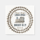 Chugga Chugga Twee Twee Twee 2e Verjaardag Servet (Voorkant)