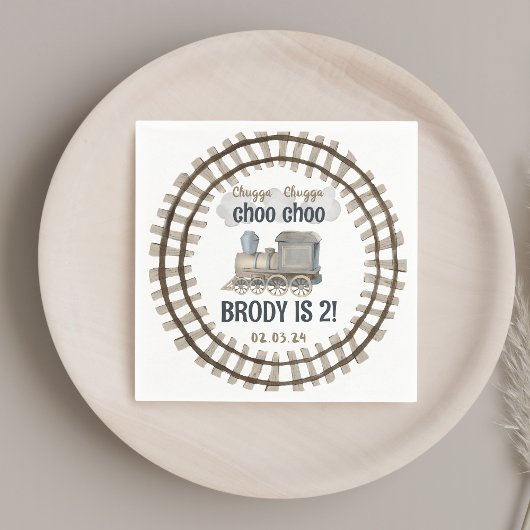 Chugga Chugga Twee Twee Twee 2e Verjaardag Servet