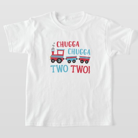 Chugga Chugga Twee Twee Twee 2e Verjaardag Shirt (Laagn)