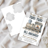 Chugga Chugga Twee Twee Twee 2e Verjaardag Uitnodi Kaart