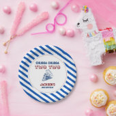 Chugga Chugga Twee Tweederde verjaardag trein Papieren Bordje (Feest)