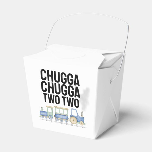 Chugga Chugga Twee | Verjaardag | Afhaaldozen Bedankdoosjes (Voorkant Zijde)