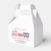 Chugga Chugga Two Train Pink Girl 2e verjaardag Bedankdoosjes (Voorkant Zijde)