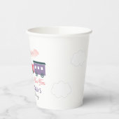 Chugga Chugga Two Train Pink Girl 2e verjaardag Papieren Bekers (Links)