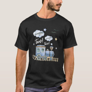 Chugga Chugga Two Two 2de verjaardag trein jongens T-shirt