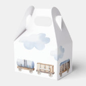 Chugga Chugga Two Two Train Birthday Favor box Bedankdoosjes (Achterkant)