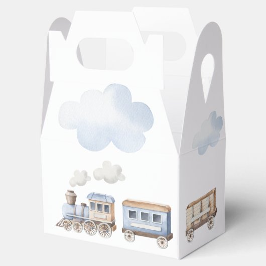 Chugga Chugga Two Two Train Birthday Favor box Bedankdoosjes (Geopend)