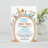 Chugga Chugga Two Two Trein 2e Verjaardag Kaart (Staand voorkant)