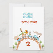 Chugga Chugga Two Two Trein 2e Verjaardag Kaart (Achterkant)