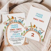 Chugga Chugga Two Two Trein 2e Verjaardag Kaart
