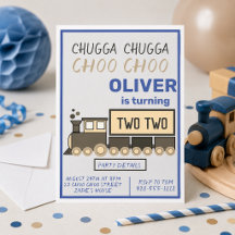 Chugga Chugga Two Two Trein Jongen 2e Verjaardag