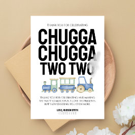 Chugga Chugga Two Two | Trein Kinderen Verjaardag  Bedankkaart