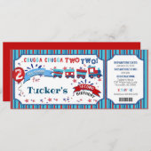 Chugga Chugga TWO uitnodiging van 2 februari (Voorkant / Achterkant)