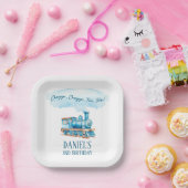 Chugga Twee Choo Choo Trein 2e verjaardagsfeestje Papieren Bordje (Feest)