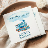 Chugga Twee Choo Choo Trein 2e verjaardagsfeestje Servet