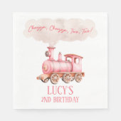 Chugga Twee Choo Choo Trein 2e verjaardagsfeestje Servet (Voorkant)