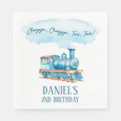 Chugga Twee Choo Choo Trein 2e verjaardagsfeestje Servet (Voorkant)