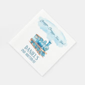 Chugga Twee Choo Choo Trein 2e verjaardagsfeestje Servet (Hoek)