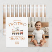 Chugga Twee Trein Verjaardag Dankjewel Kaart (Voorkant / Achterkant)