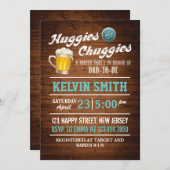 Chuggies & Huggies Baby shower Uitnodiging (Voorkant / Achterkant)