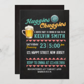 Chuggies & Huggies Baby shower Uitnodiging (Voorkant / Achterkant)