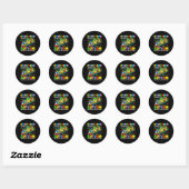 Chugging mee voor autisme bewustzijn acceptatietra ronde sticker (Vel)