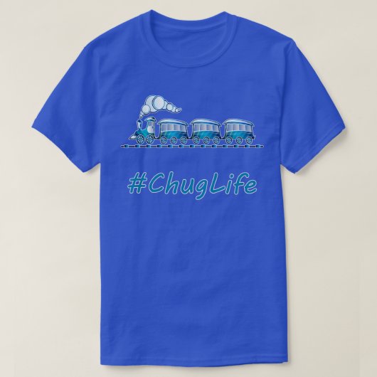 ChugLife Blue Train T-shirt (Design voorkant)