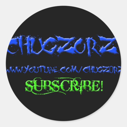 Chugz0rz Sticker (Voorkant)